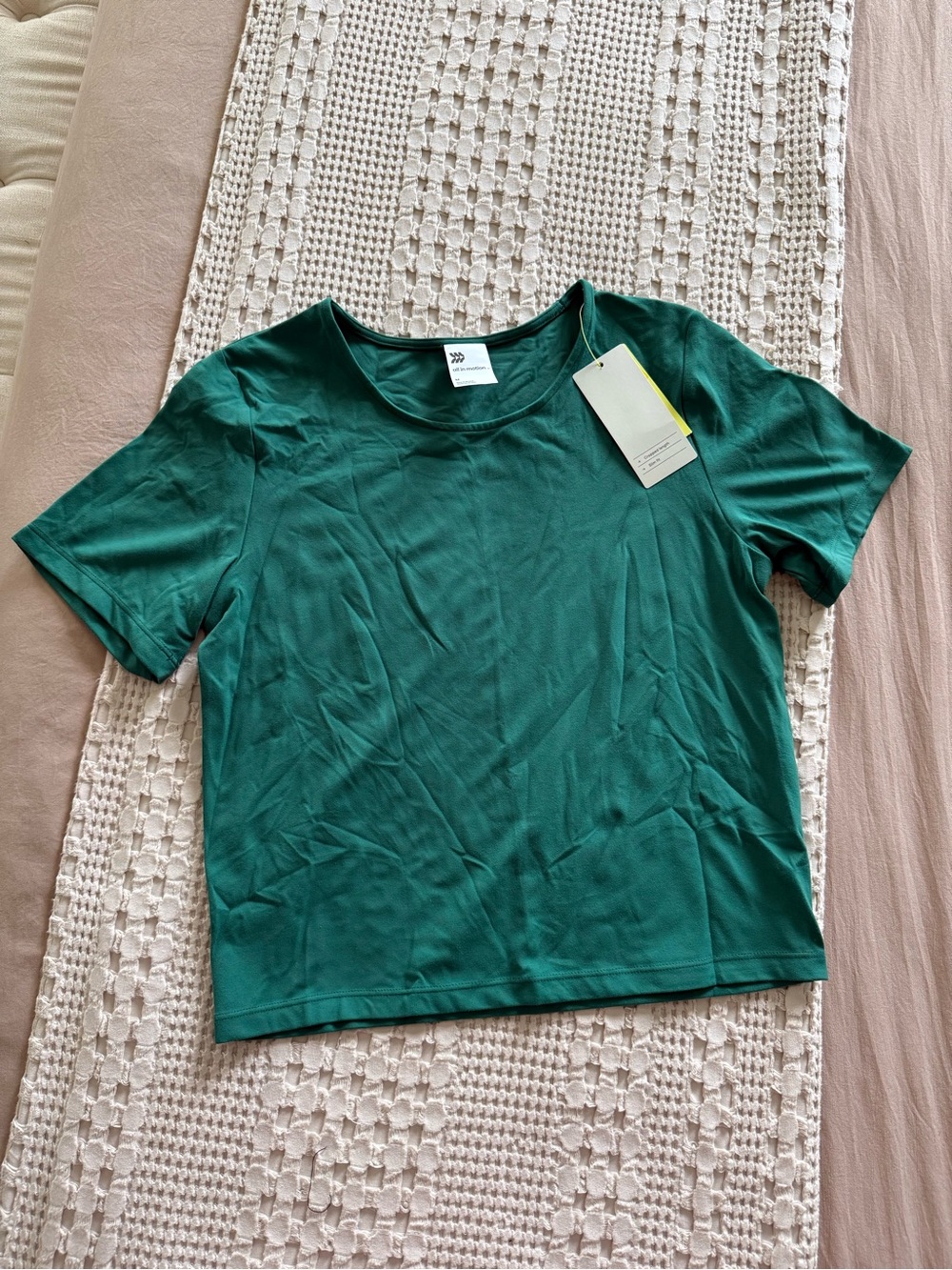 all in motion Short Sleeve Crewneck Tee - Emerald Green